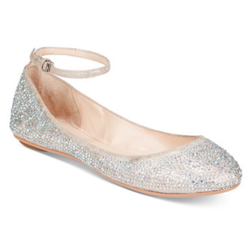 Blue by Betsey Johnson Crystal Flats